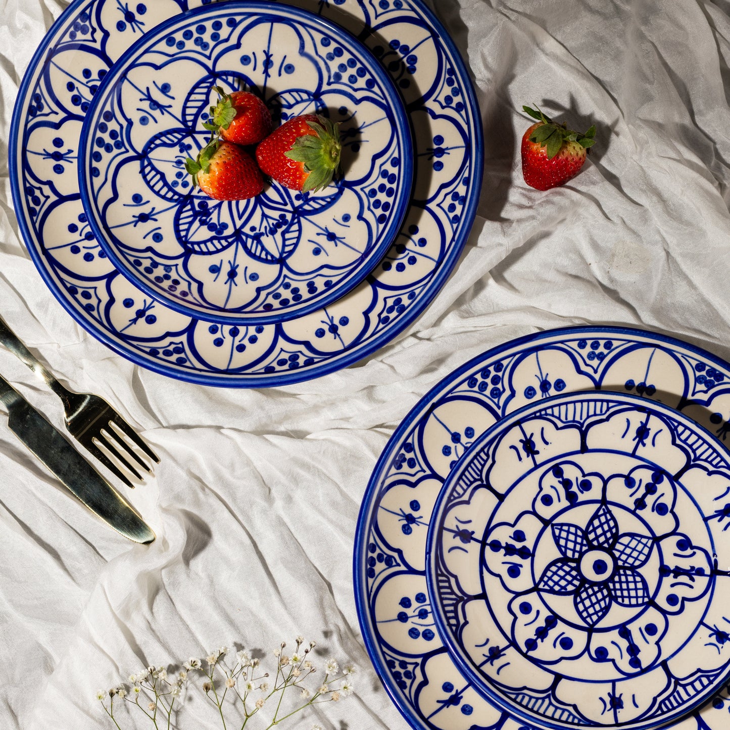 Moroccan Casablanca Bloom Quater Plate