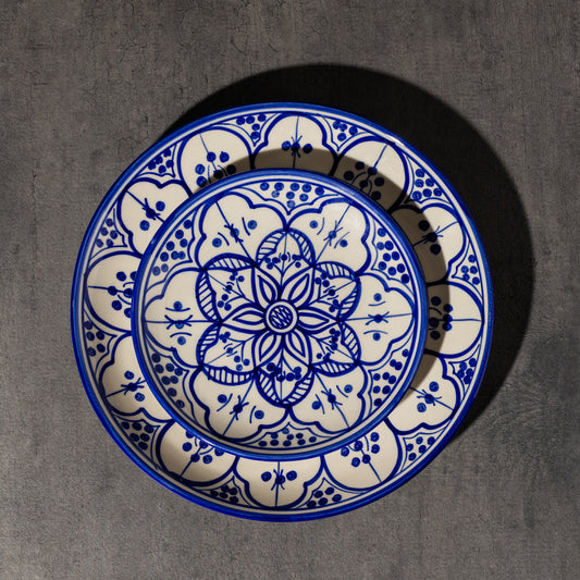 Moroccan Casablanca Bloom Quater Plate