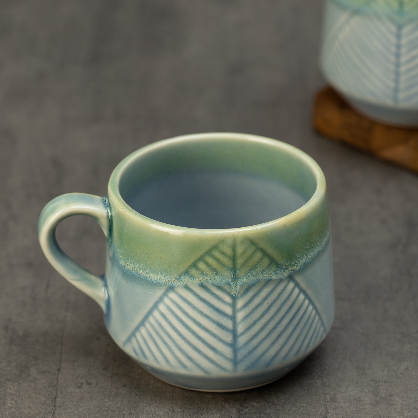 Aqua Fern Mug